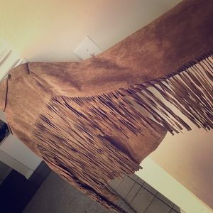 Leather Fringe Jacket